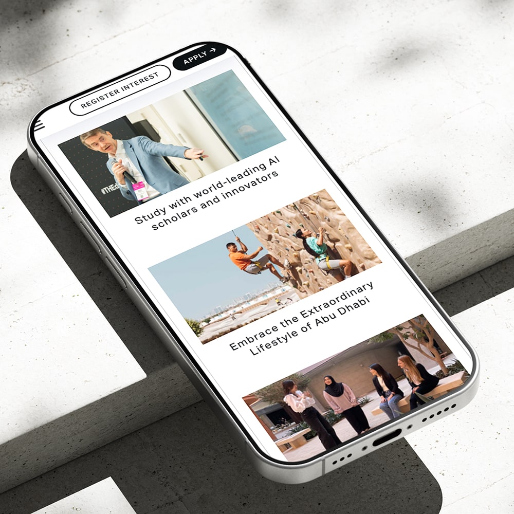 MBZUAI Undergraduate Campaign - A Case Study with The Cusp