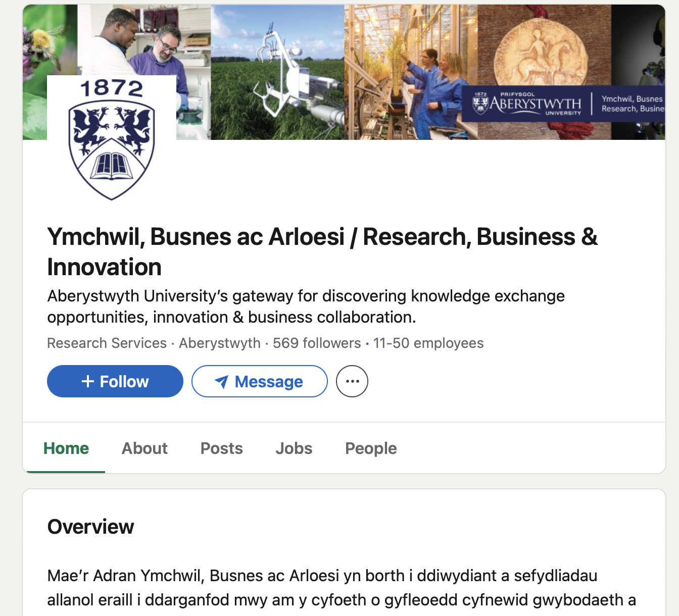 Aberystwyth University - A Case Study with The Cusp